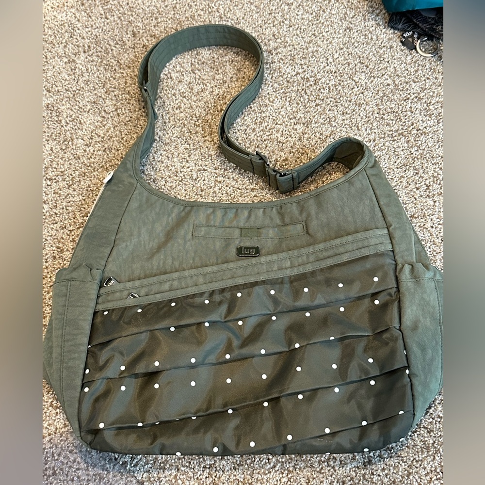 Lug parachute, olive crinkle